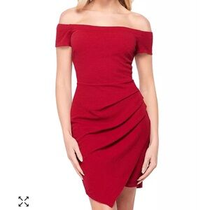 Teeze Me Juniors' Off-The-Shoulder Bodycon Dress - NWT
